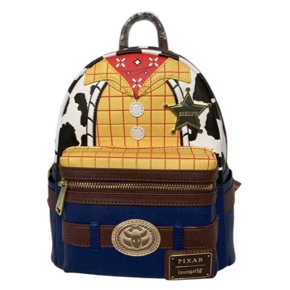 Loungefly  Disney Pixar Sheriff Woody Toy Story Mini Backpack Badge Hard Tag NWT